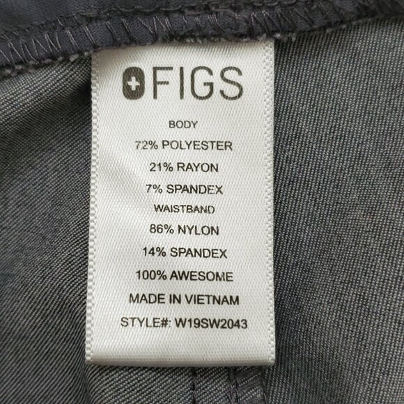 Figs Yola Maternity Technical Collection Scrub Pants in Heather Gray - Large - Picture 4 of 13